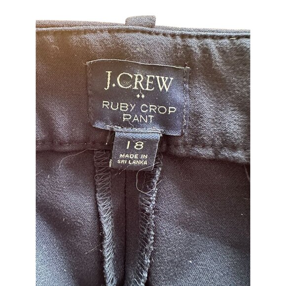 J CREW Navy Blue Ruby Crop Pants Size 18 - Picture 4 of 6